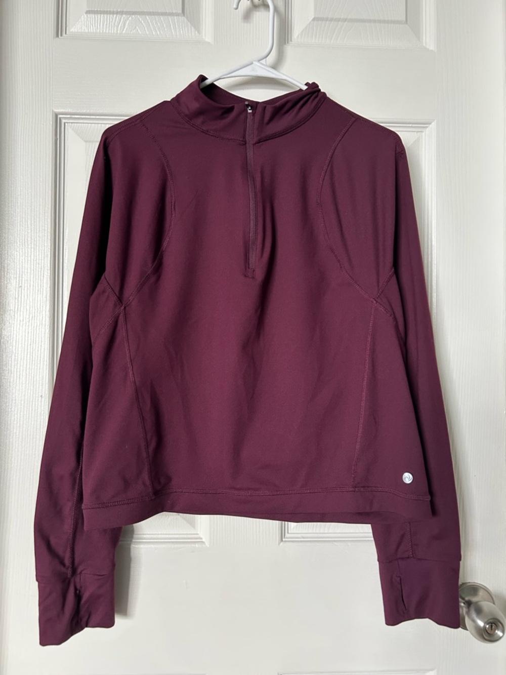 Apana Deep Purple Half-Zip Hoodie